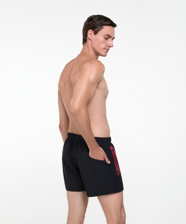 Шорты для плавания 25DEGREES Splash Black/Red, полиэстер (2133332)