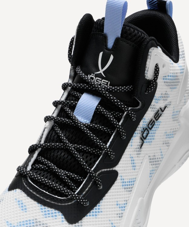 Кроссовки баскетбольные JÖGEL Playmaker, белый/голубой/черный (2131626)