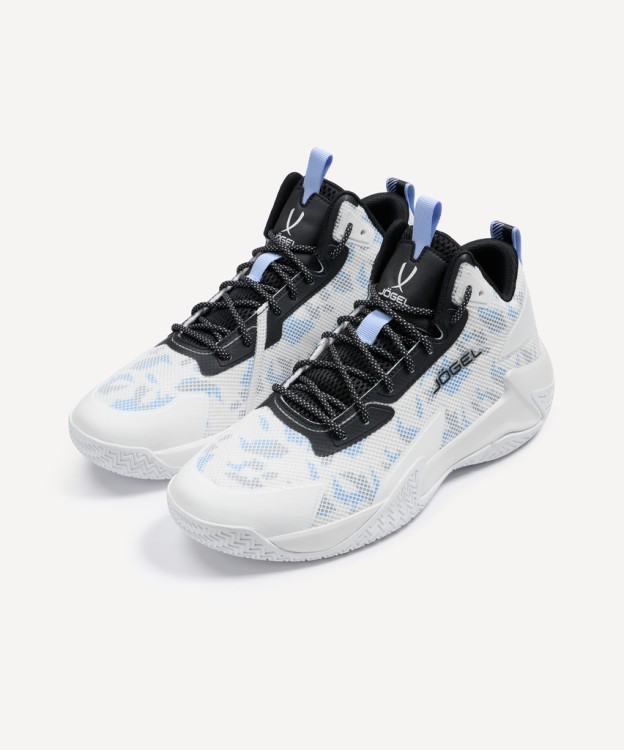 Кроссовки баскетбольные JÖGEL Playmaker, белый/голубой/черный (2131626)