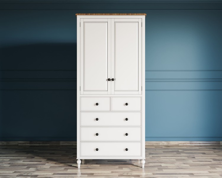 Шкаф двухстворчатый Odri с 5 ящиками арт od2127KR5 od2127KR5-ET