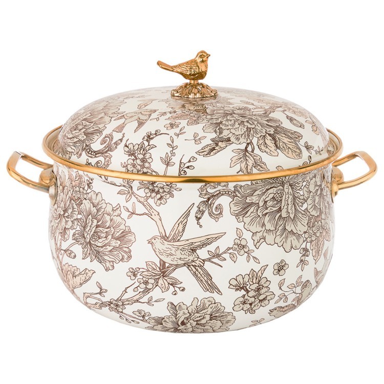 Кастрюля эмалированная lefard с крышкой 4,8л, диа.22см подходит для индукцион.пл Lefard (950-720)