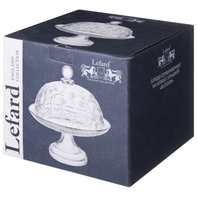 Блюдо сервировочное на ножке с крышкой "blossom" 19,5*21,5 см Lefard (691-161)