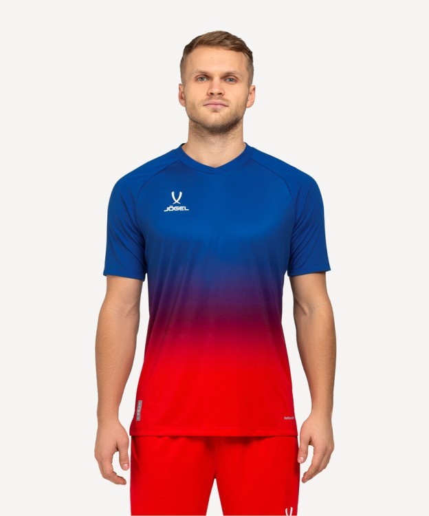 Футболка тренировочная JOGEL NATIONAL PerFormDRY Pre-Match Tee, сине-красный (2113269)