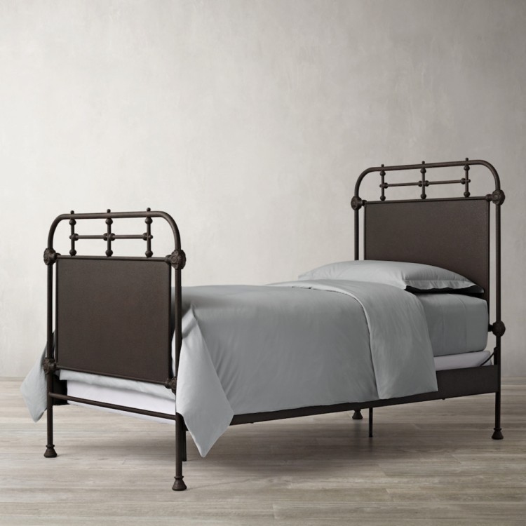 Кровать Чипо F9360-20, металл, grey, RESTORATION HARDWARE