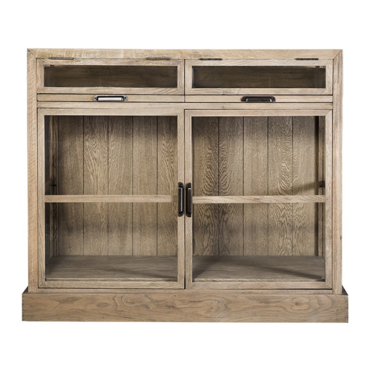 Витрина Вейк FD6521-1, массив дуба, natural oak, ROOMERS FURNITURE