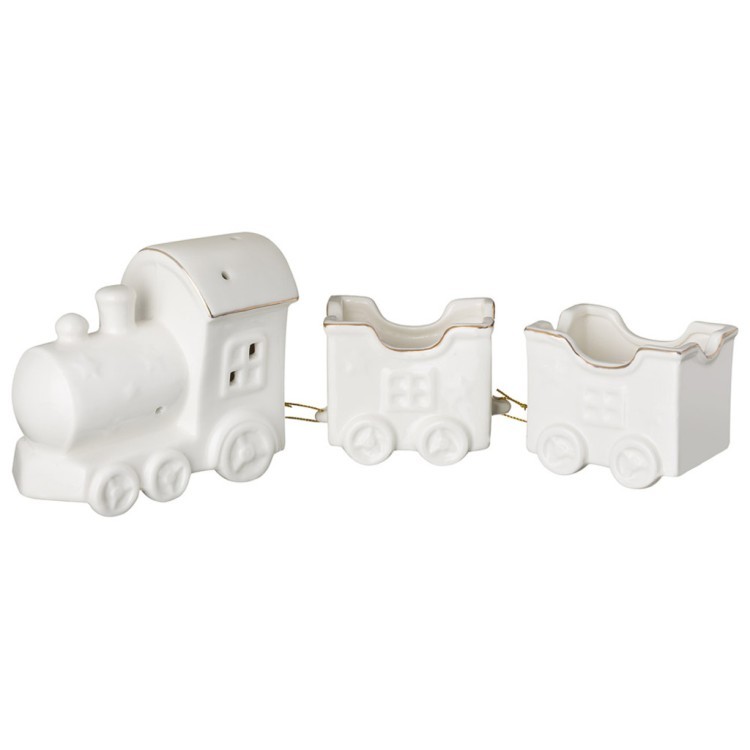 Фигурка "паровозик для подарков" с led-подсветкой 30,7*6,7*10,7 см Lefard (146-2319)