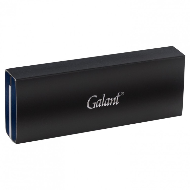 Ручка подарочная шариковая Galant Interlaken корпус золотистый с черным синяя 141663 (1) (90794)
