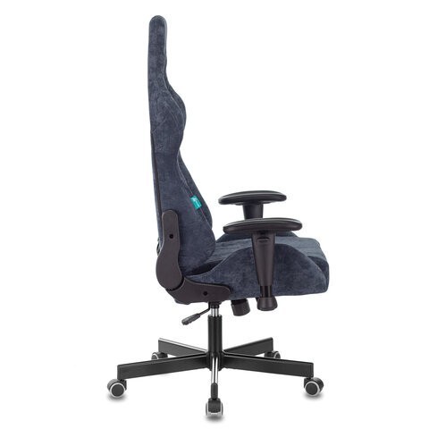 Кресло компьютерное Zombie VIKING KNIGHT, 2 подушки, ткань, синее, 1372993/532682 (1) (96509)