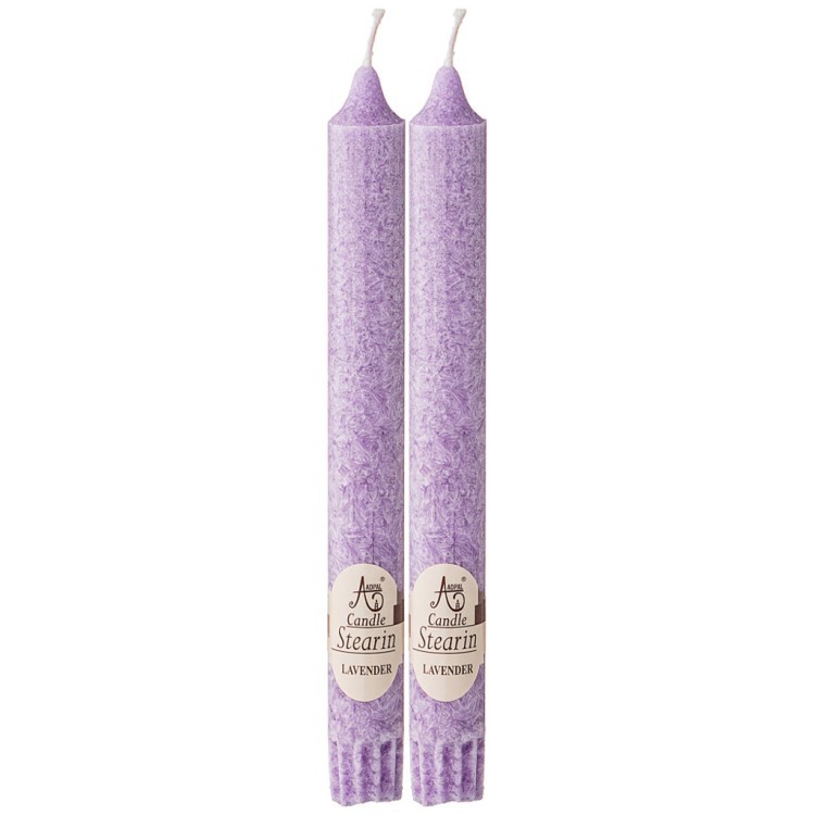 Набор ароматических стеариновых свечей из 2 шт. lavender высота 20 см Adpal (348-780)