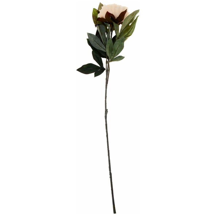 Цветок искусственный "пион" высота=80см, кремовый Lefard (283-611)