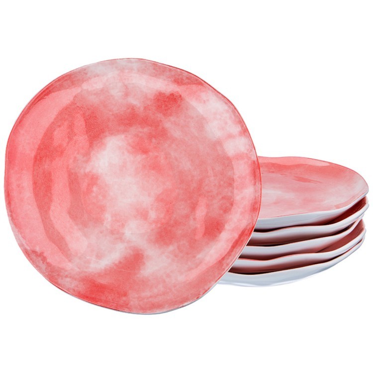 Набор тарелок закусочных lefard "парадиз" 6 шт. 21 см розовый закат Lefard (189-206)