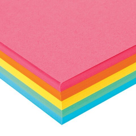 Бумага цветная для принтера Brauberg А4 80 г/м2 250 листов 5 цветов 112464 (3) (85744)