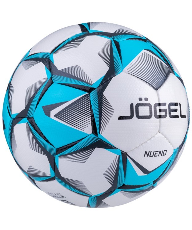 Мяч футбольный Nueno №4, белый/голубой/черный (785132)