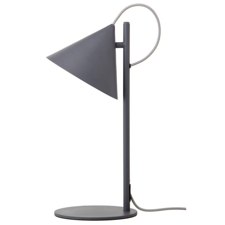 Лампа настольная benjamin, 20х23х47 см, серая матовая, серый шнур (67890)