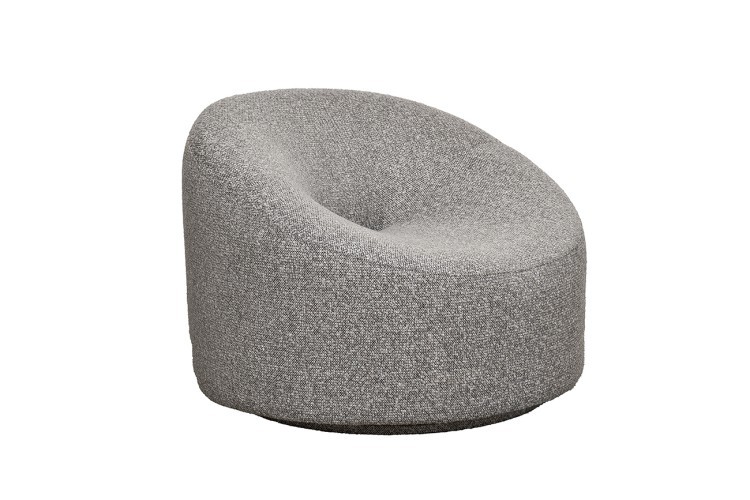 Кресло поворотное LUNA рогожка черно-серый Santo1606-CHSER 98*90*69см (TT-00016636)