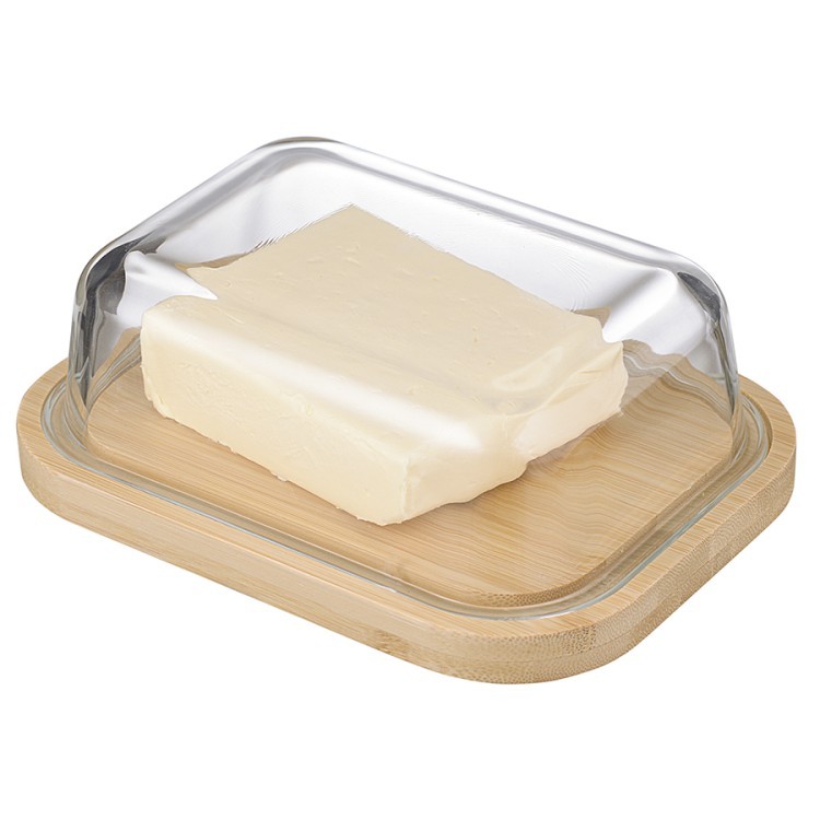 Масленка стеклянная, 18х14х6 см (74778)