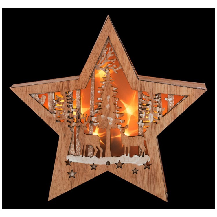 Декоративное изделие "новогоднее панно" с подсветкой 26,8*5,3*26,8 см без упаковки Lefard (854-002)
