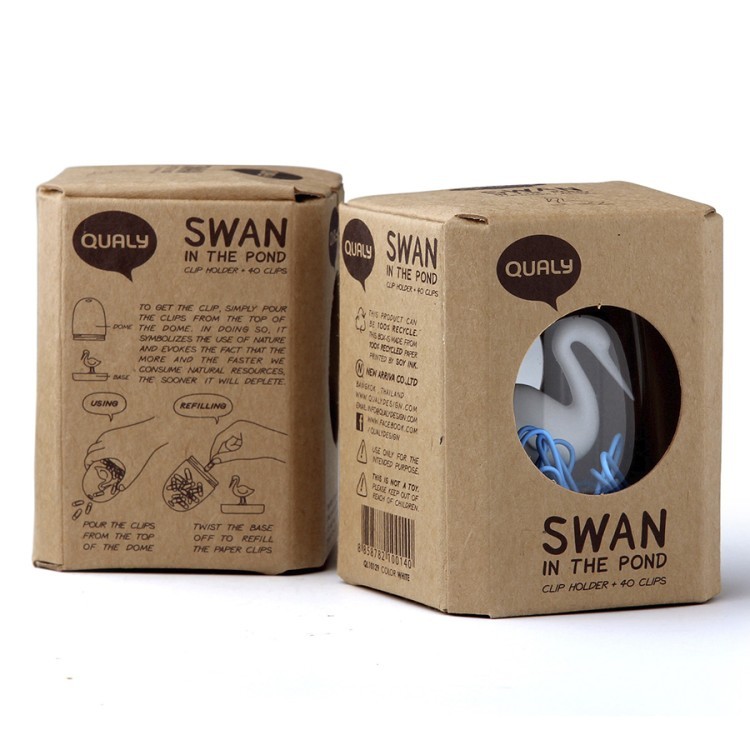 Держатель для скрепок swan in the pond (38184)