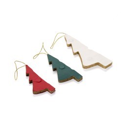 Набор новогодних украшений из бумаги Огни в лесу из коллекции new year essential, 3шт. (81012)