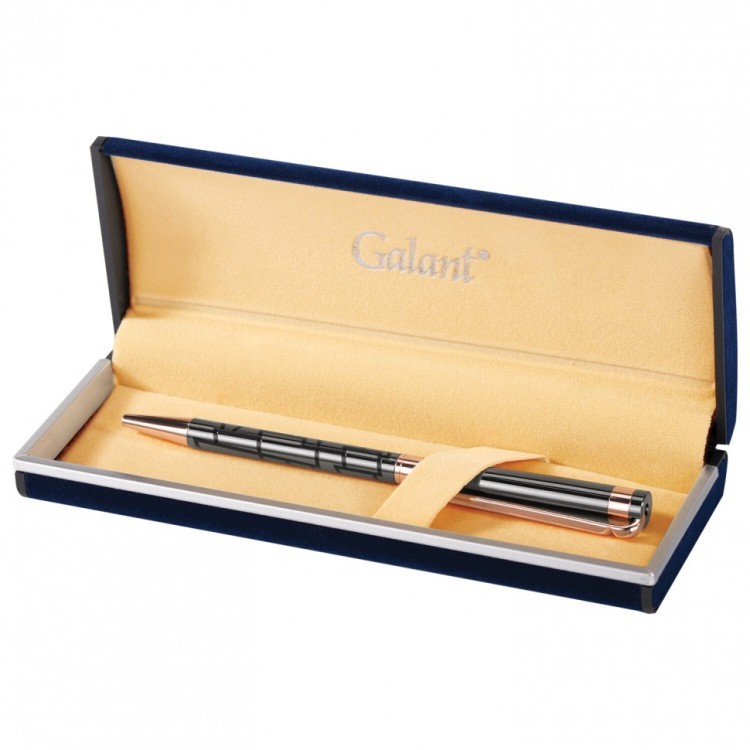 Ручка подарочная шариковая Galant Vitznau корпус серый синяя 141664 (1) (90795)