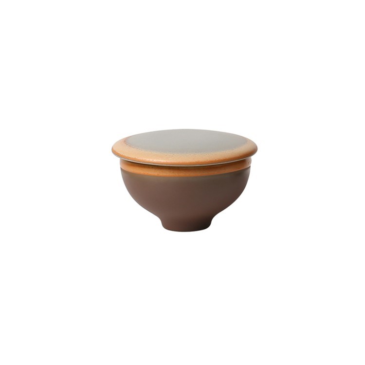 Чаша с крышкой L9287-MO, 8.5, каменная керамика, Brown, ROOMERS TABLEWARE