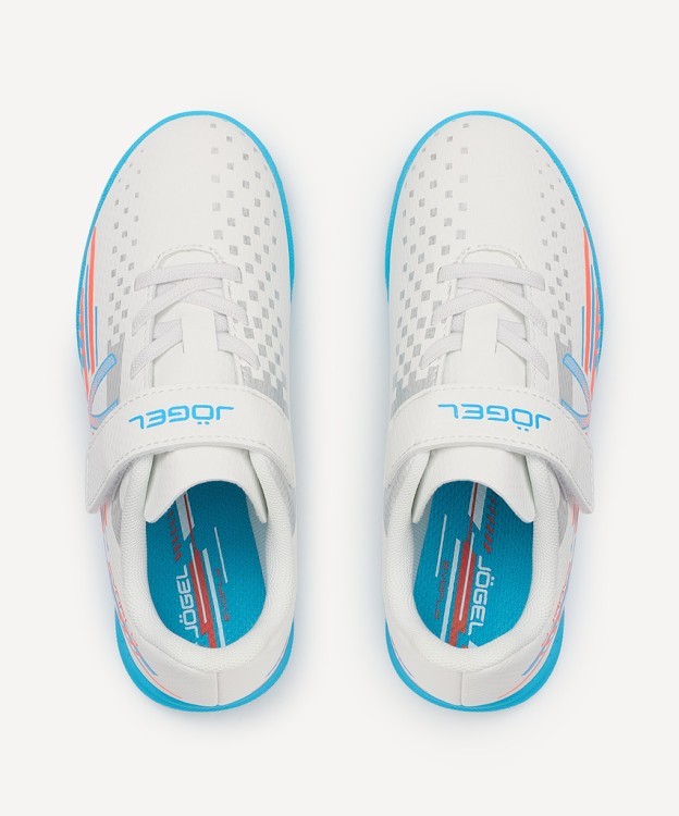 Бутсы многошиповые JÖGEL Evofly TF Talant White/blue, детский (2118211) Бутсы многошиповые JÖGEL Evofly TF Talant White/blue, детский (2118211)