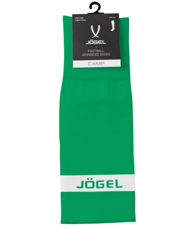 Гетры футбольные JÖGEL CAMP ADVANCED SOCKS, зеленый/белый (2077003)