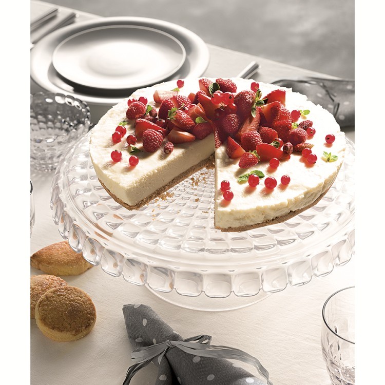 Блюдо для торта с крышкой tiffany, D30 см, прозрачное (59048)