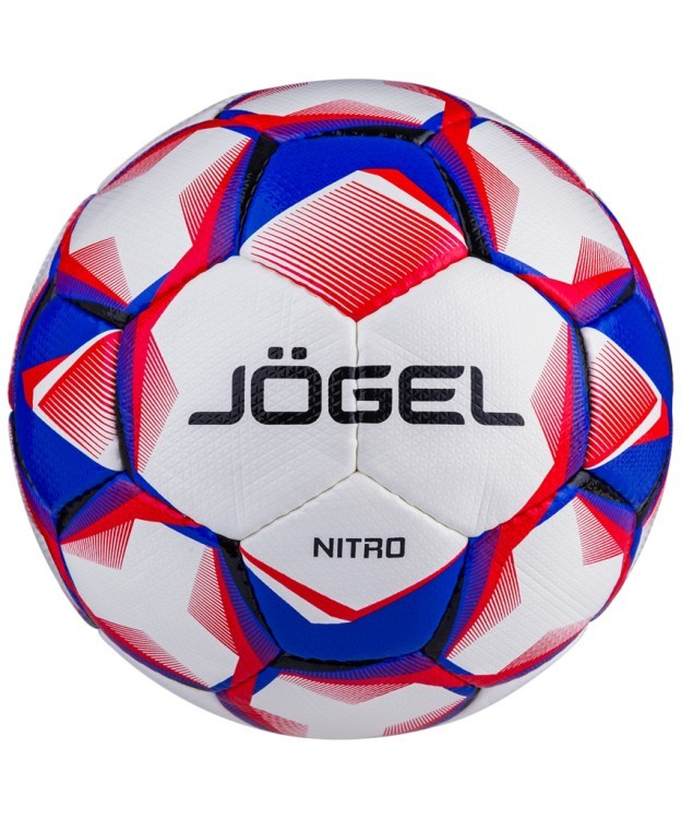 Мяч футбольный Nitro, №5, белый/синий/красный (772406)