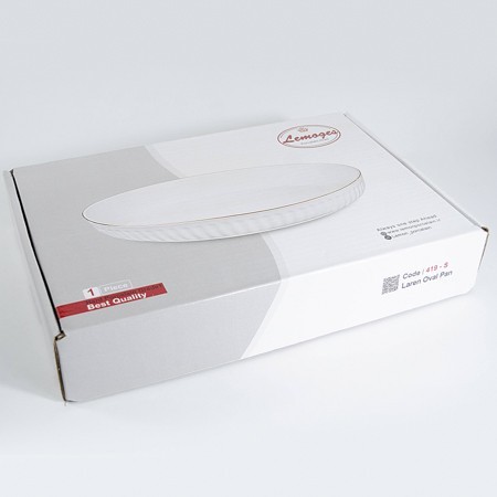 Блюдо сервировочное для подачи керамика 36,5х23,5х7 LR (90084-419S)