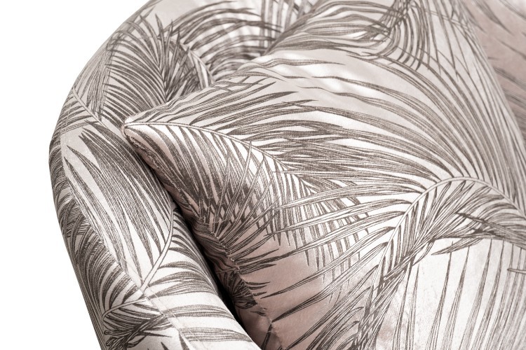 Кресло Verona вращающееся,вельвет принт листья Valdes110-BEG/бронза 70*77*80см (TT-00016552) Кресло Verona вращающееся,вельвет принт листья Valdes110-BEG/бронза 70*77*80см (TT-00016552)