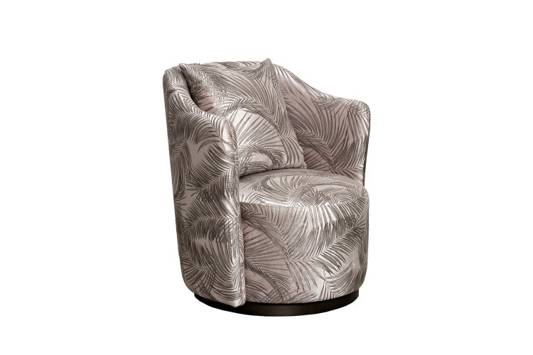 Кресло Verona вращающееся,вельвет принт листья Valdes110-BEG/бронза 70*77*80см (TT-00016552) Кресло Verona вращающееся,вельвет принт листья Valdes110-BEG/бронза 70*77*80см (TT-00016552)