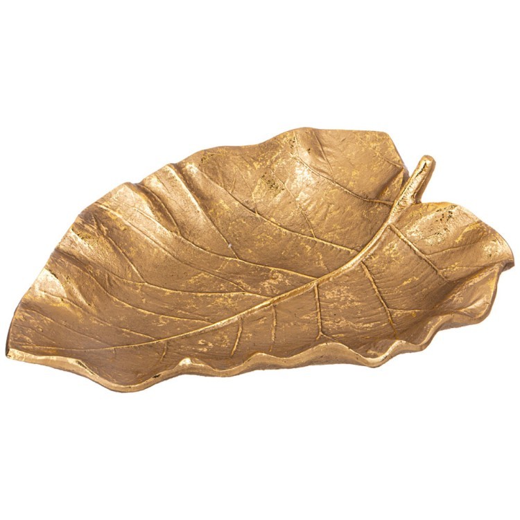 Изделие декоративное "лист", цвет: бронза, 50*37*10 см Lefard (169-818)