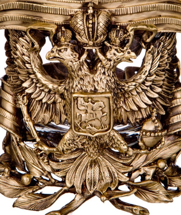 Стакан с подстаканником "герб" 250 мл Lefard (385-185) Стакан с подстаканником "герб" 250 мл Lefard (385-185)