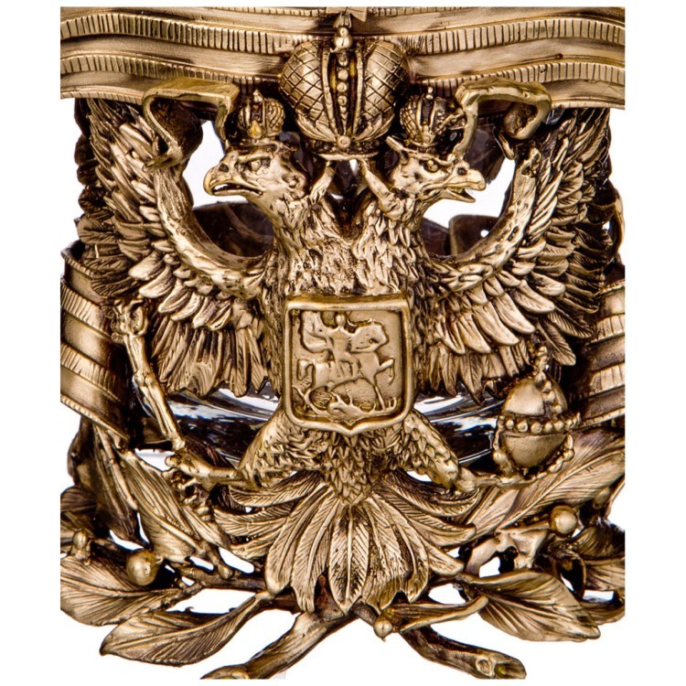 Стакан с подстаканником "герб" 250 мл Lefard (385-185) Стакан с подстаканником "герб" 250 мл Lefard (385-185)