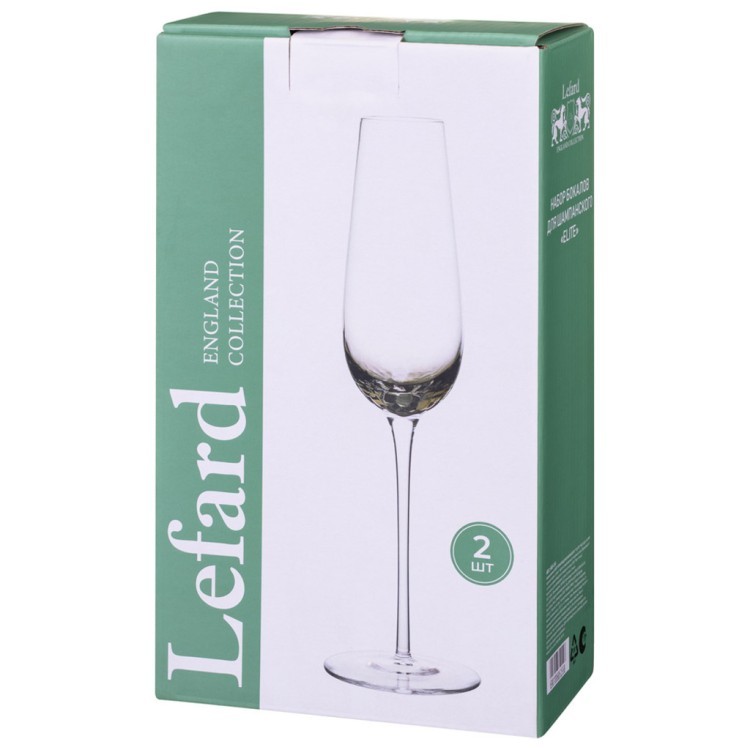 Набор бокалов для шампанского "elite" из 2 шт. 220 мл Lefard (685-155)
