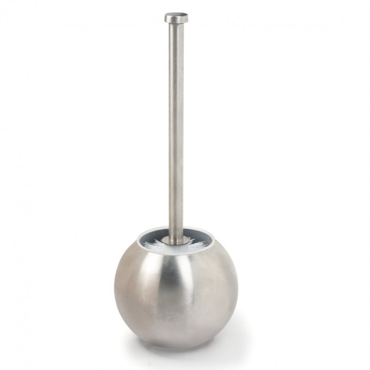 Ерш для унитаза Laima с подставкой в форме шара нержавеющая сталь матовый 601617 (1) (90126)