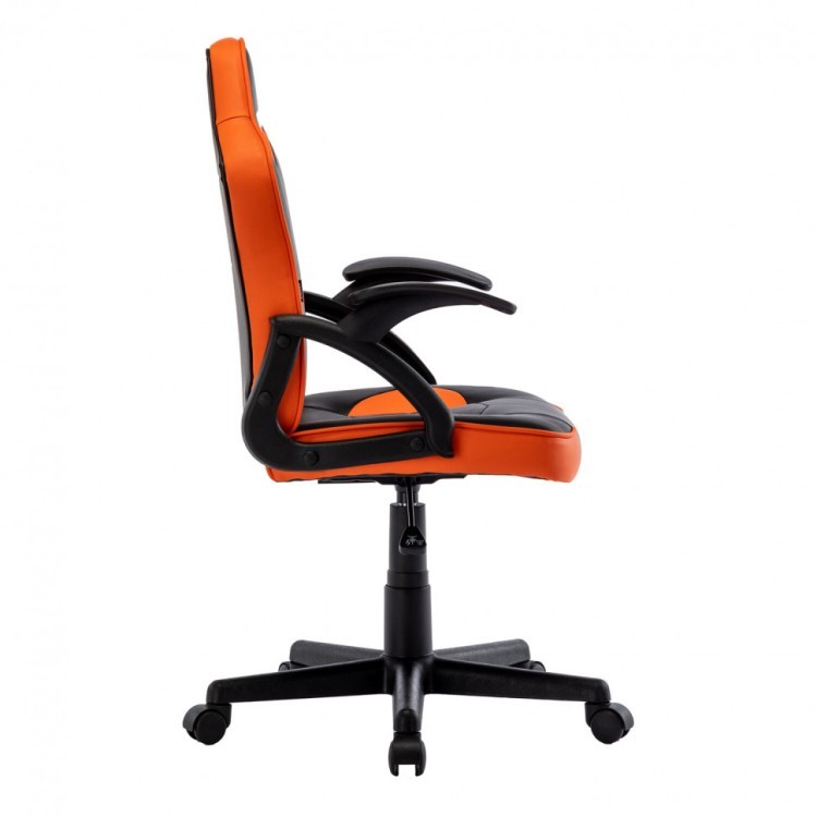 Кресло компьютерное Brabix "Shark GM-203" экокожа черное/оранжевое 532513 532513 (1) (90075)