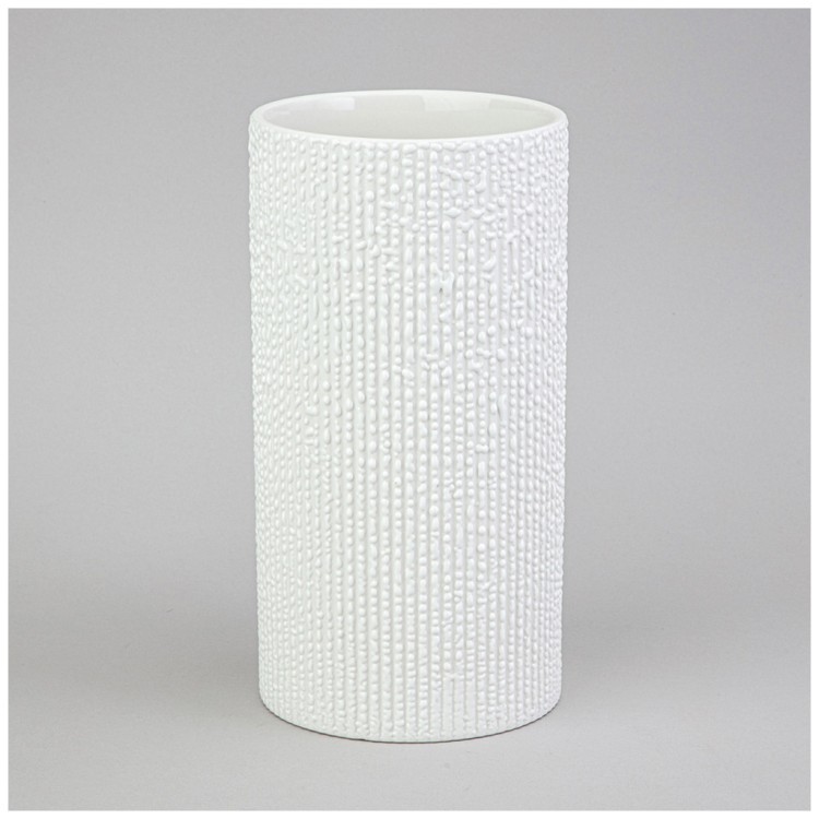 Ваза 12*12*23см коллекция "капли дождя" цвет: белый Lefard (374-127)