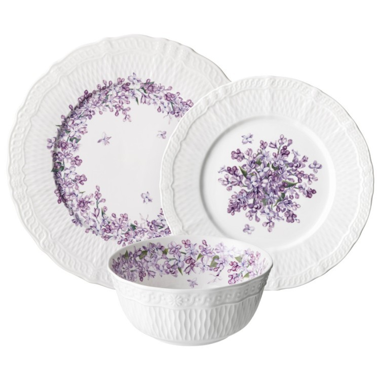 Набор посуды обеденный lefard "lilac" на 4 пер. 12 пр. Lefard (760-853)