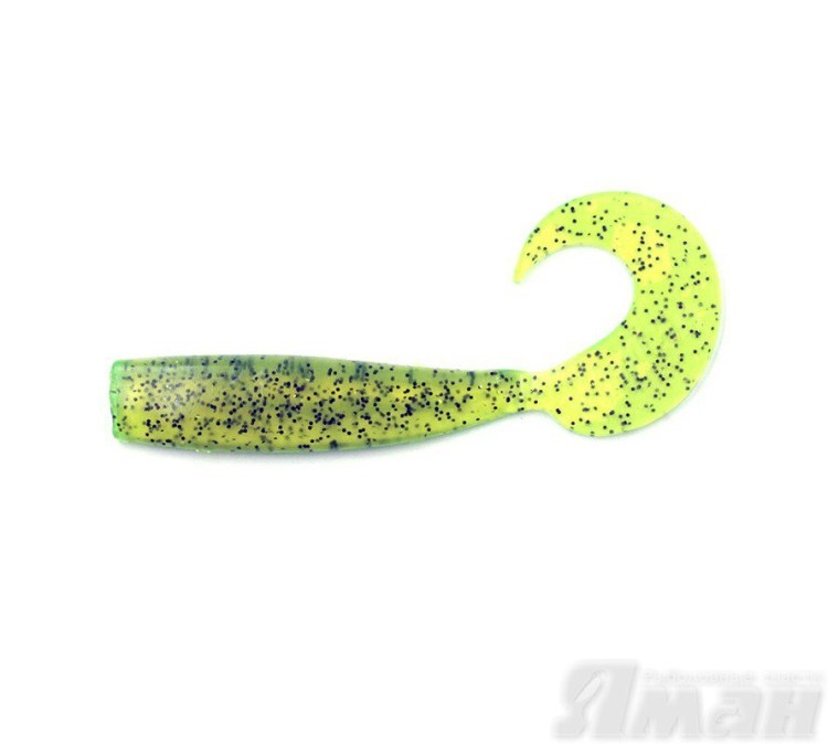Твистер Yaman Lazy Tail Shad, 9" цвет 10 - Green pepper, 2 шт Y-LTS9-10 (74258)