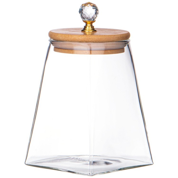 Емкость для сыпучих продуктов agness "kristall" 330 мл 7,5*7,5*10 см. цвет: прозрачный Agness (889-165) Емкость для сыпучих продуктов agness "kristall" 330 мл 7,5*7,5*10 см. цвет: прозрачный Agness (889-165)