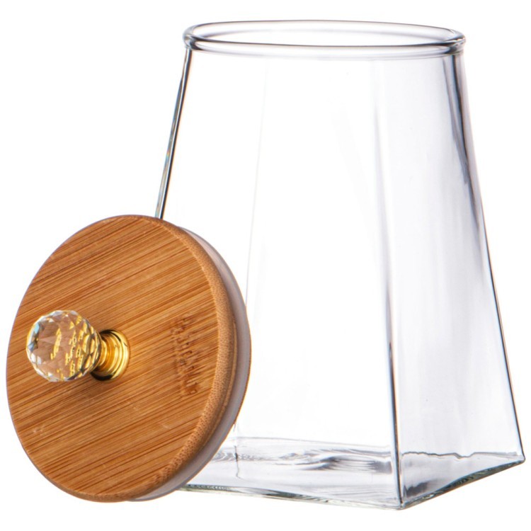 Емкость для сыпучих продуктов agness "kristall" 330 мл 7,5*7,5*10 см. цвет: прозрачный Agness (889-165) Емкость для сыпучих продуктов agness "kristall" 330 мл 7,5*7,5*10 см. цвет: прозрачный Agness (889-165)