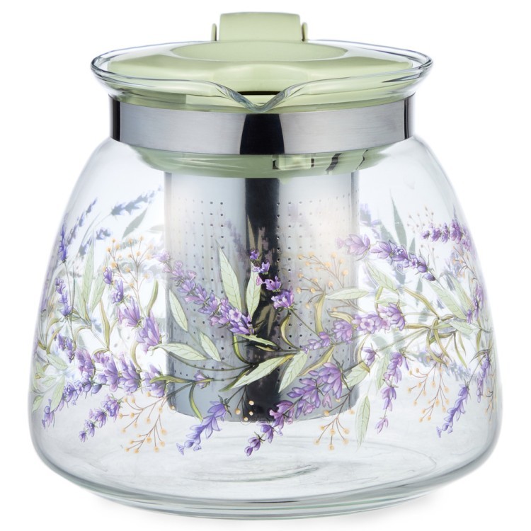 Заварочный чайник agness с фильтром "душа прованса"  900 мл. Agness (885-107)