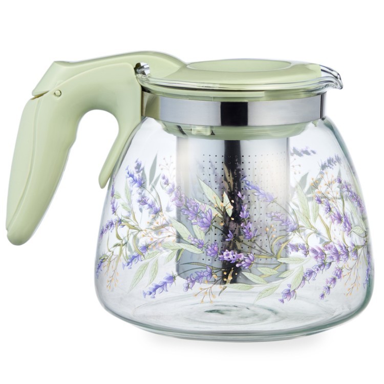 Заварочный чайник agness с фильтром "душа прованса"  900 мл. Agness (885-107)