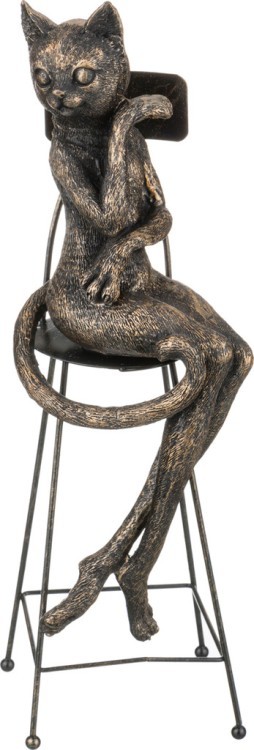 Фигурка "кошка" 8*10*29 см. серия "bronze classic" Lefard (146-625)