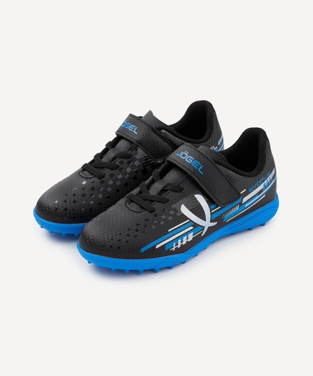 Бутсы многошиповые JÖGEL Evofly TF Talant Black/blue, детский (2118260)