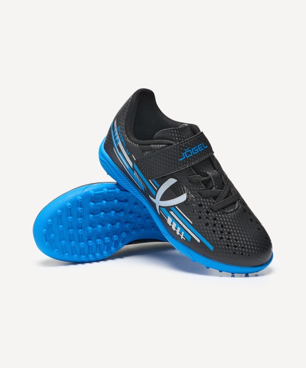 Бутсы многошиповые JÖGEL Evofly TF Talant Black/blue, детский (2118260)