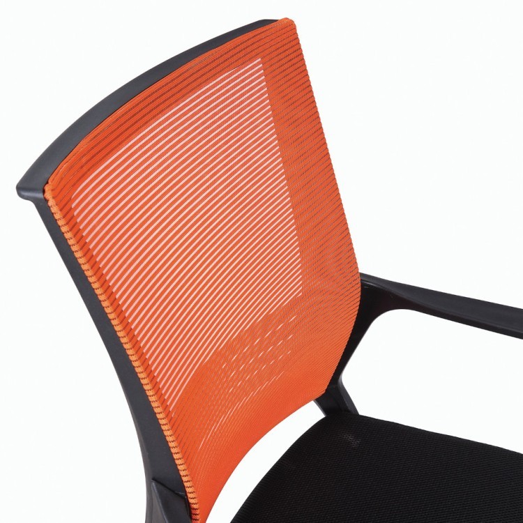 Кресло офисное Brabix Balance MG-320 сетка/ткань черно-оранжевое 531832 (1) (71826)
