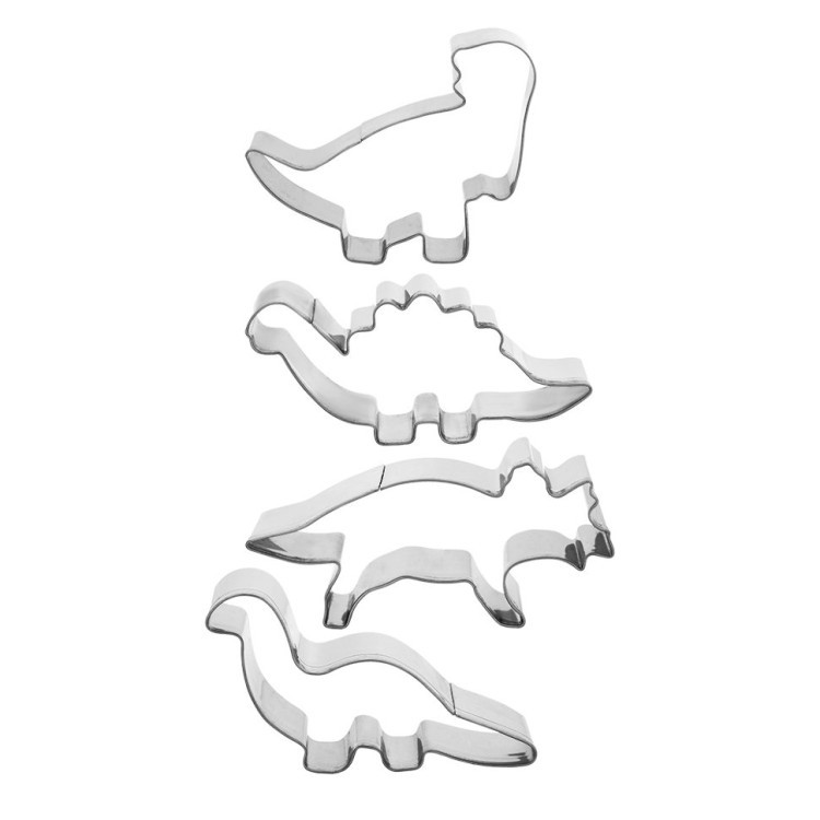 Формочки для печенья Marmiton Динозаврики нержавеющая сталь 4 шт 17062 (63374)